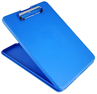 CLIPBOARD, SAUNDERS, PLASTIC, STORAGE, LETTER SIZE, BLUE MAIN